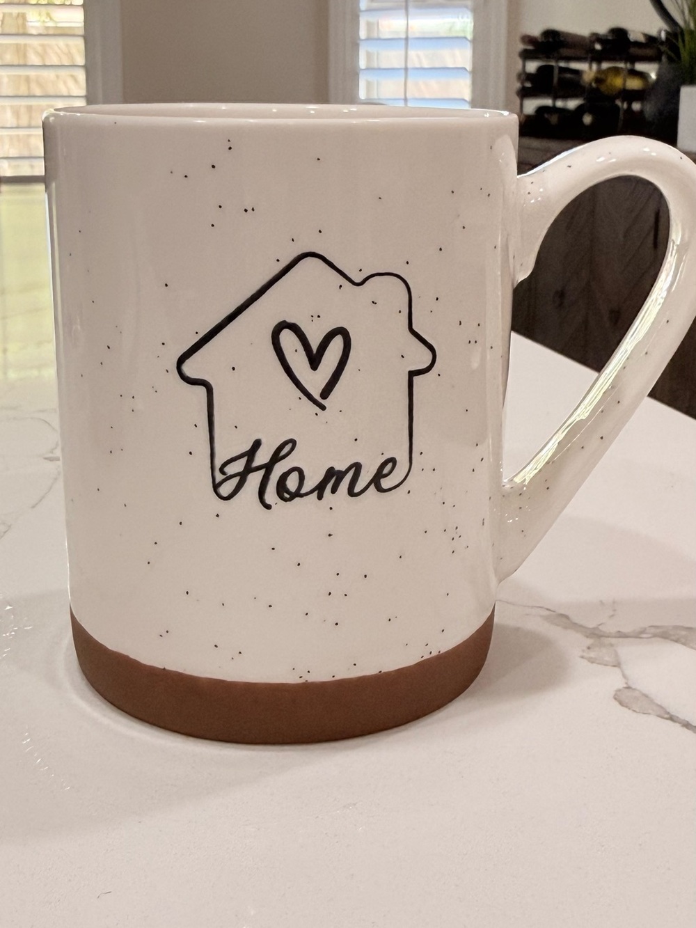 10 Strawberry Street "Home" Sweet Home Speckled Ceramic Coffee Mug